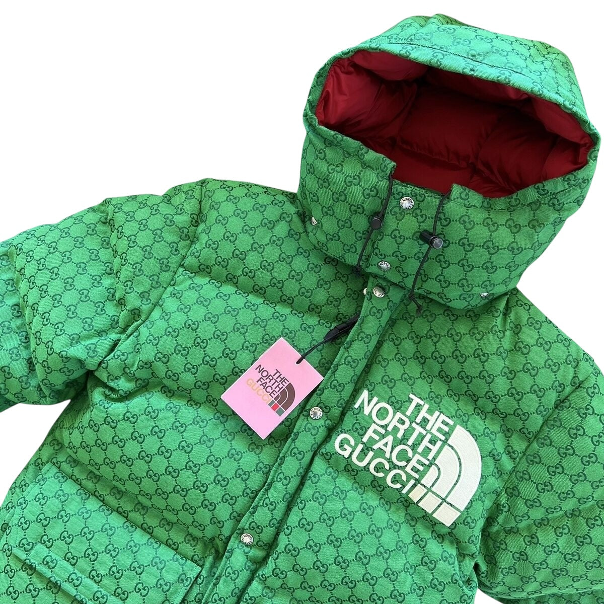 GUCCI X The North Face Green Puffer Winter Coat Unisex