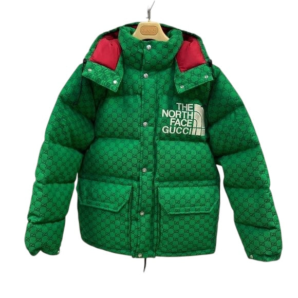 GUCCI X The North Face Green Puffer Winter Coat Unisex